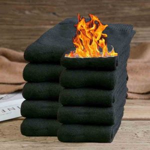 10 pairs of socks, men's winter socks, men's medium tube towels, winter plush and thick long socks, extra thick and warm, autumn and winter looped socks